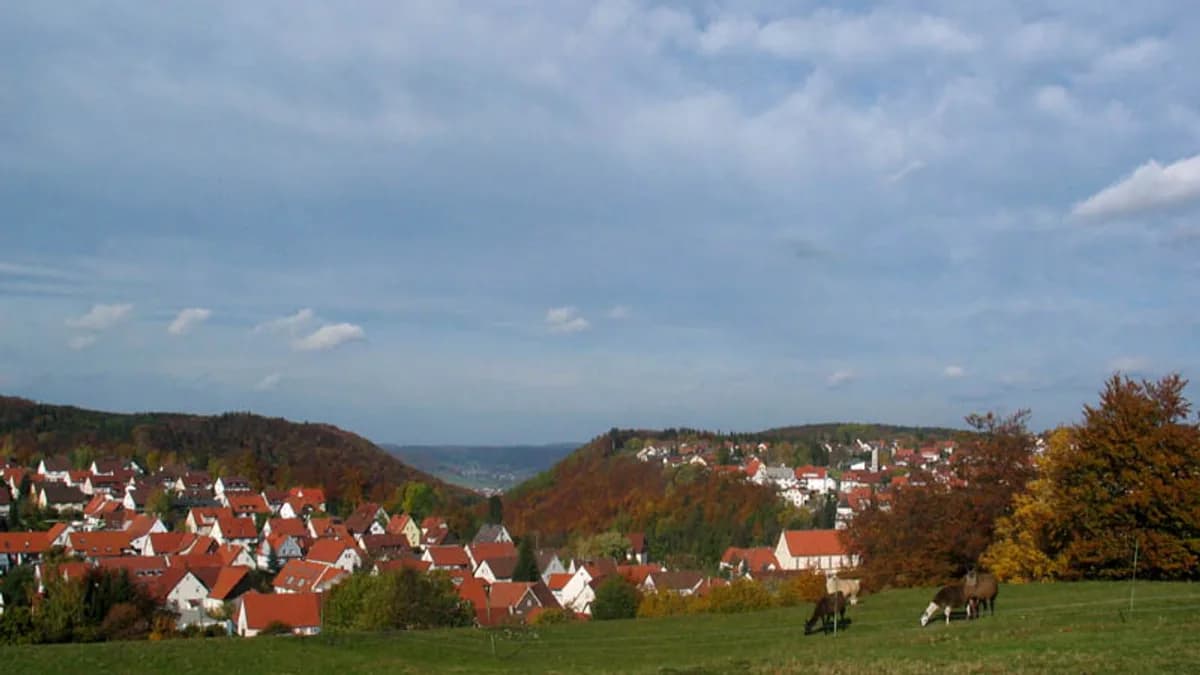 Stadtansicht von Meßstetten